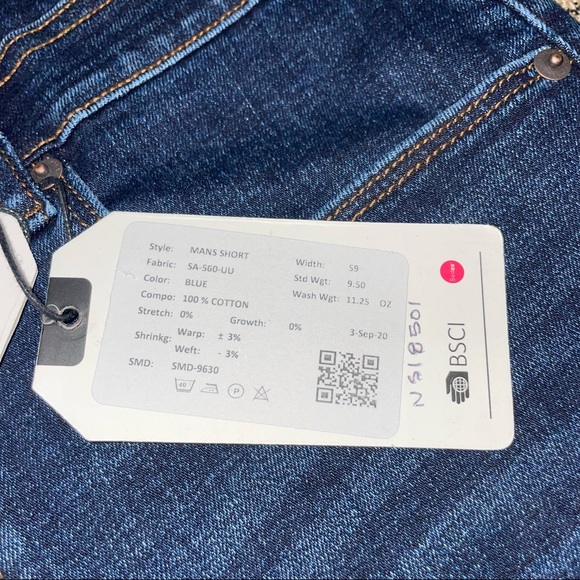 Jack Wills NWT! Washed Blue Denim Short Size 32 - Picture 5 of 14